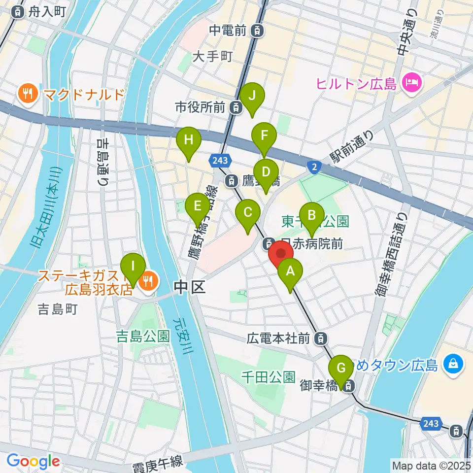 Studio 5150周辺のコンビニエンスストア一覧地図