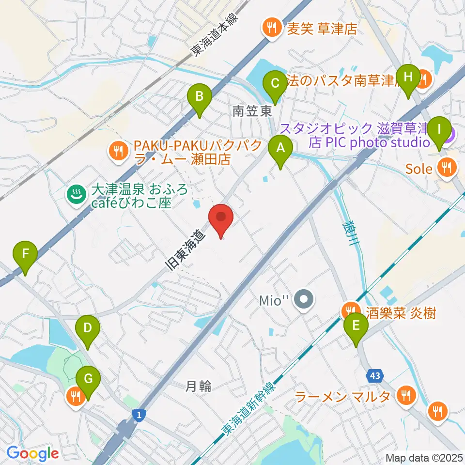 ライブスタジオL.Q.周辺のコンビニエンスストア一覧地図