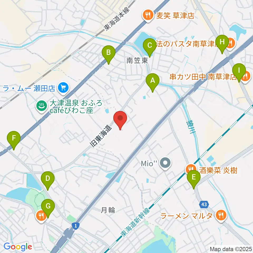 ライブスタジオL.Q.周辺のコンビニエンスストア一覧地図