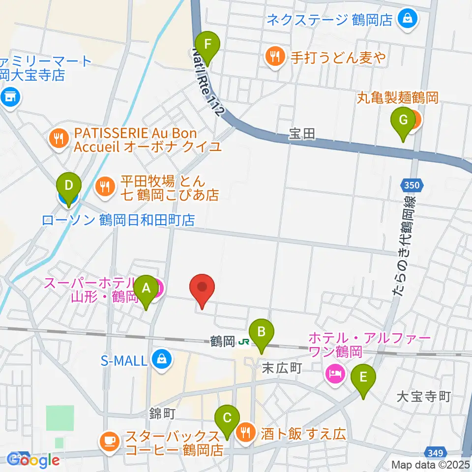 なんだ屋周辺のコンビニエンスストア一覧地図