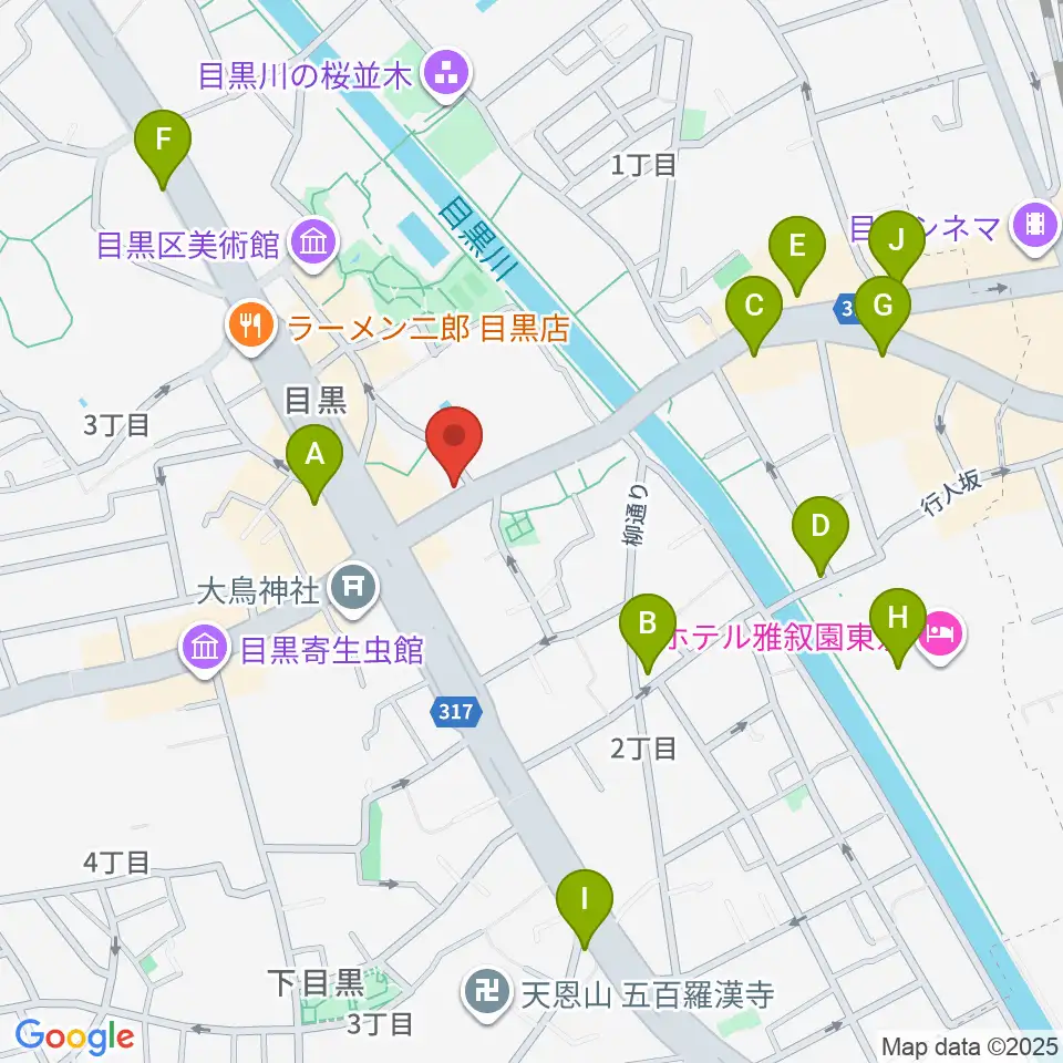 インターセプター周辺のコンビニエンスストア一覧地図
