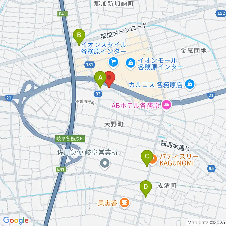 GOUスタジオ周辺のコンビニエンスストア一覧地図