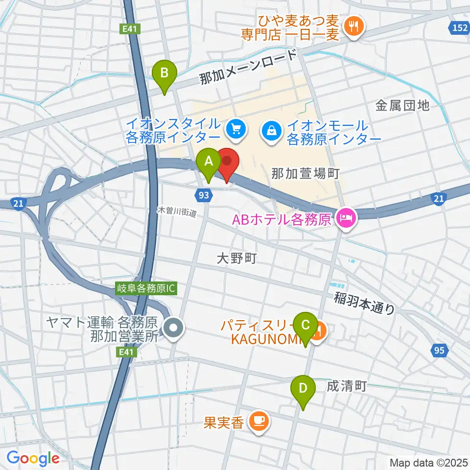 GOUスタジオ周辺のコンビニエンスストア一覧地図