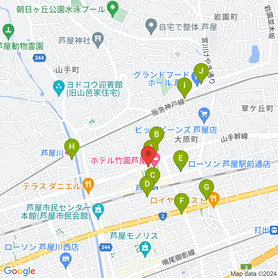 結城カルチャーセンター周辺のコンビニエンスストア一覧地図