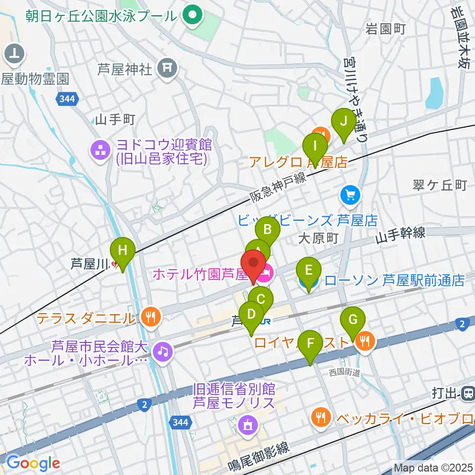 結城カルチャーセンター周辺のコンビニエンスストア一覧地図
