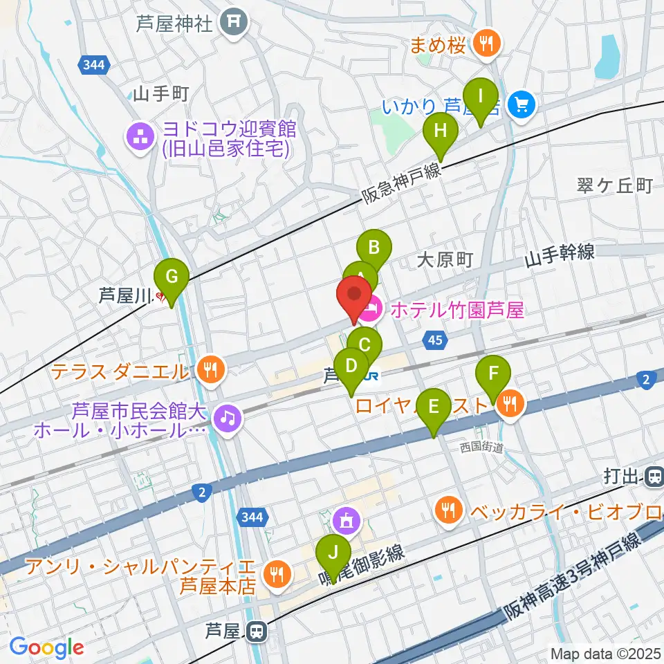 結城カルチャーセンター周辺のコンビニエンスストア一覧地図