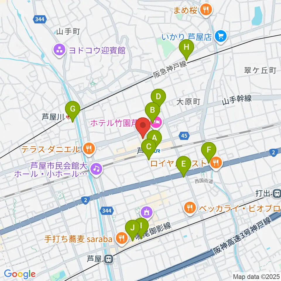 結城カルチャーセンター周辺のコンビニエンスストア一覧地図