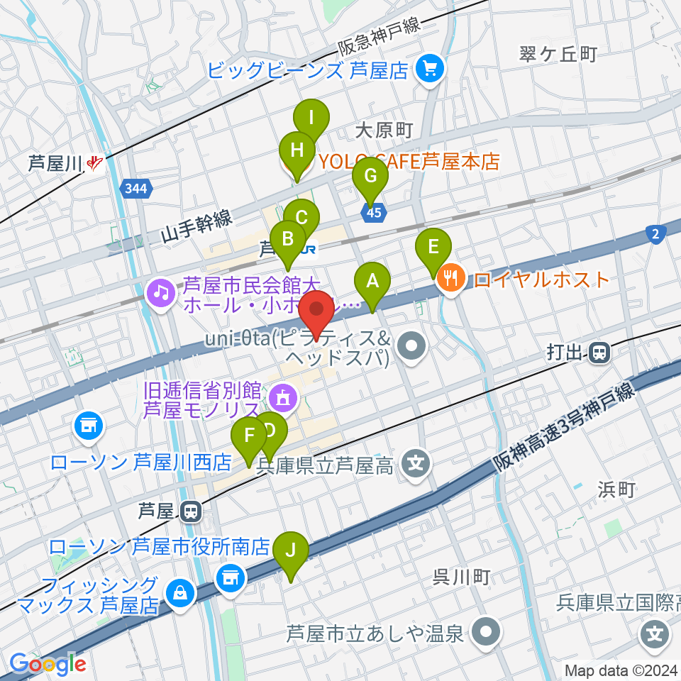 ステージ・アール周辺のコンビニエンスストア一覧地図