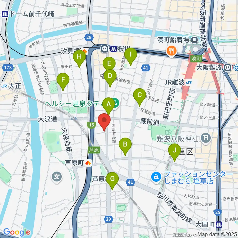Studio & Caf'e MAKE周辺のコンビニエンスストア一覧地図