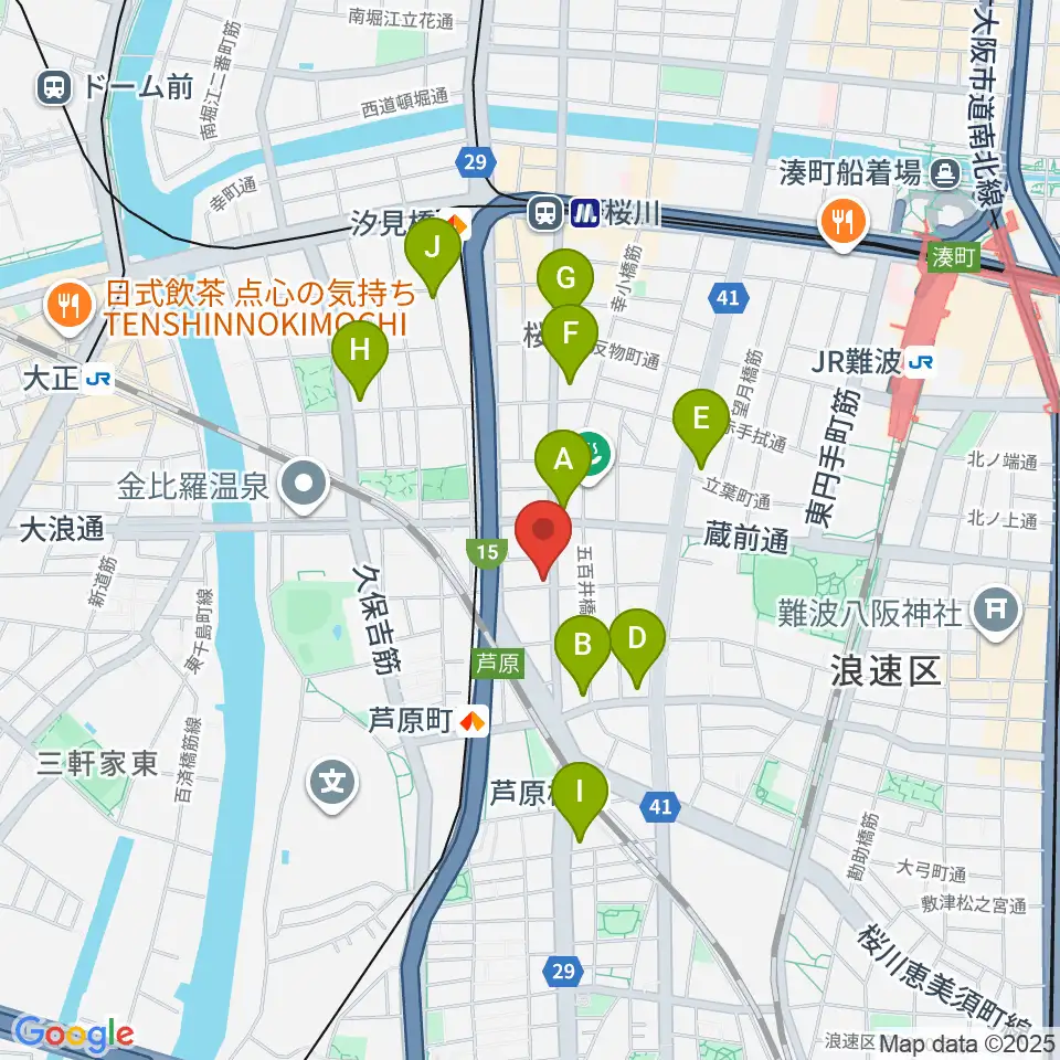 Studio & Caf'e MAKE周辺のコンビニエンスストア一覧地図