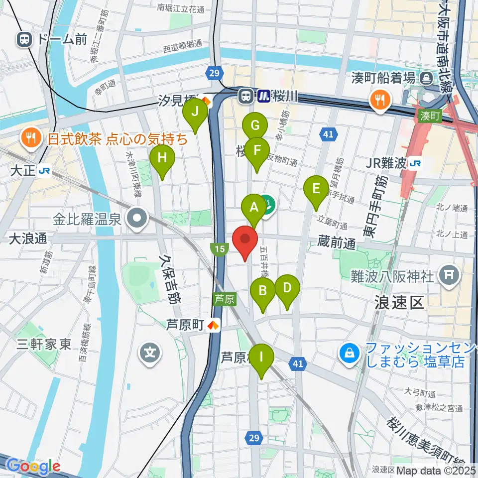 Studio & Caf'e MAKE周辺のコンビニエンスストア一覧地図