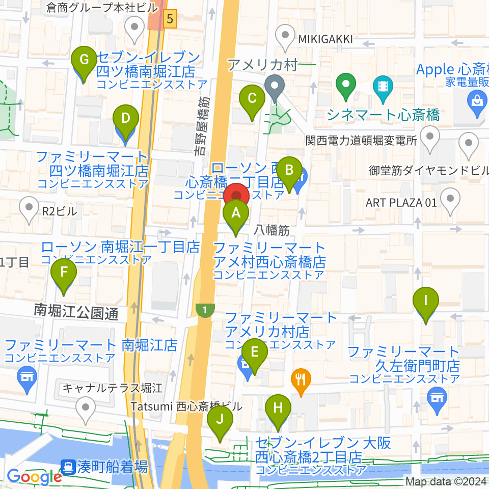 スタジオパズル周辺のコンビニエンスストア一覧地図