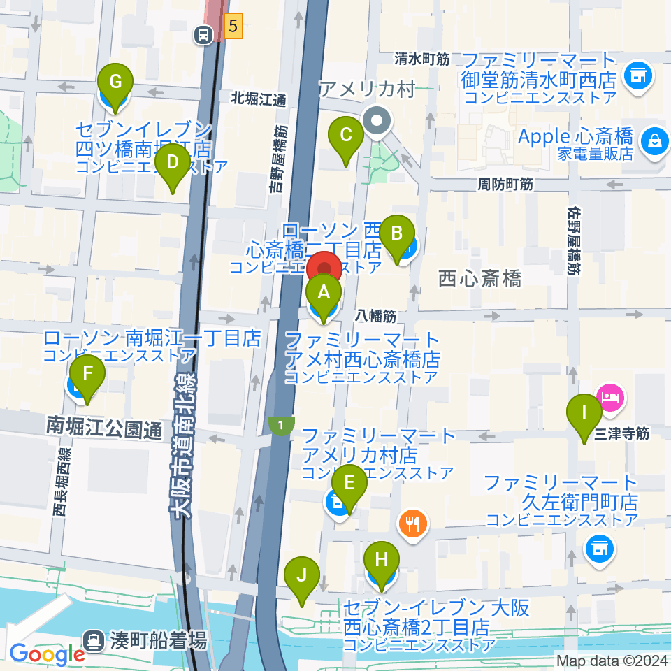 スタジオパズル周辺のコンビニエンスストア一覧地図