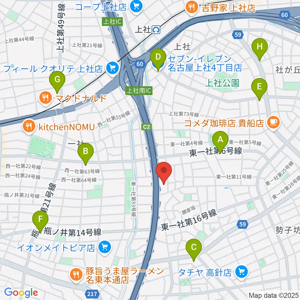BlueMonkeyスタジオ周辺のコンビニエンスストア一覧地図