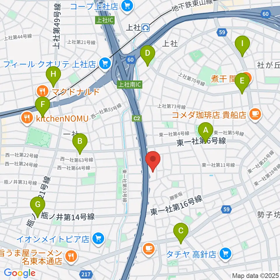 BlueMonkeyスタジオ周辺のコンビニエンスストア一覧地図