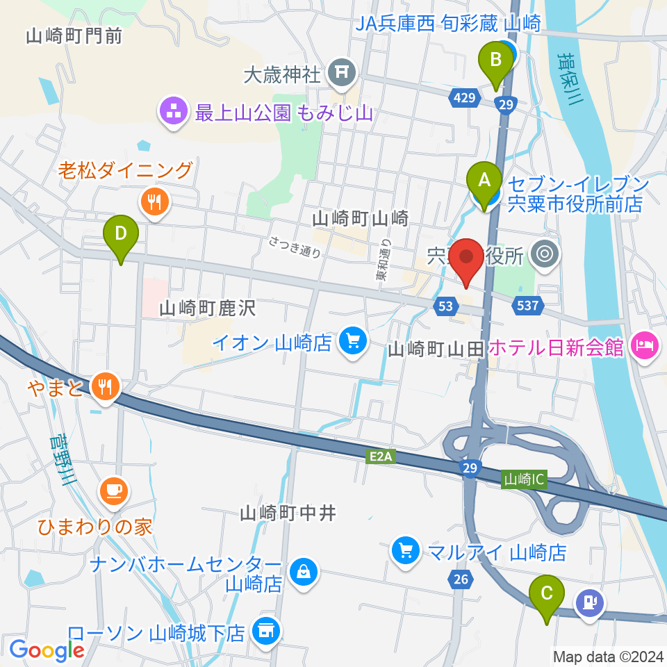 テレマン音楽教室周辺のコンビニエンスストア一覧地図