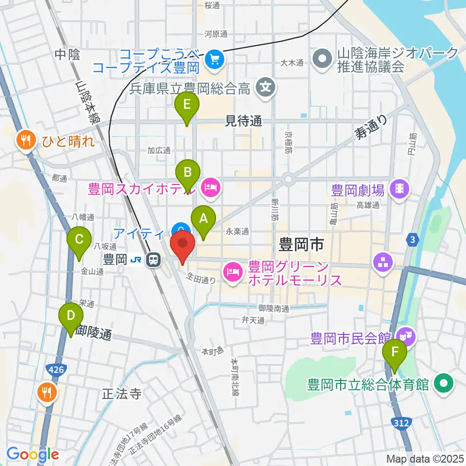 ビート楽器 音楽教室周辺のコンビニエンスストア一覧地図