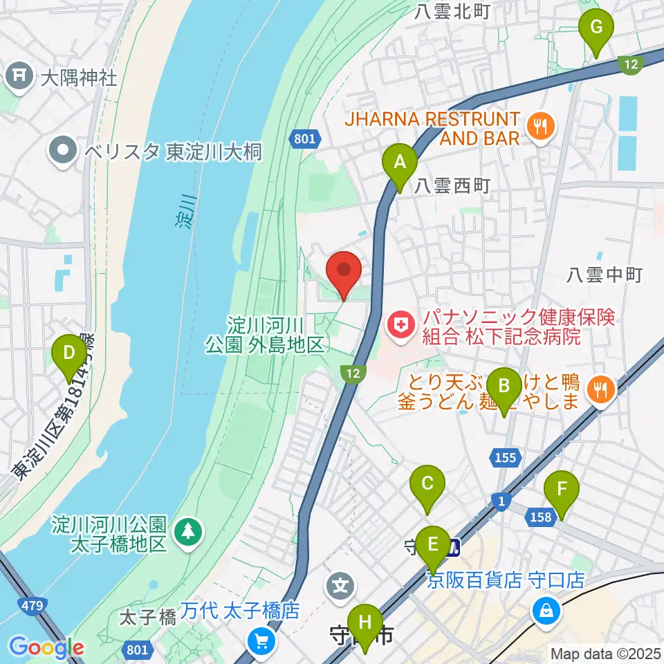 かわの音楽教室周辺のコンビニエンスストア一覧地図