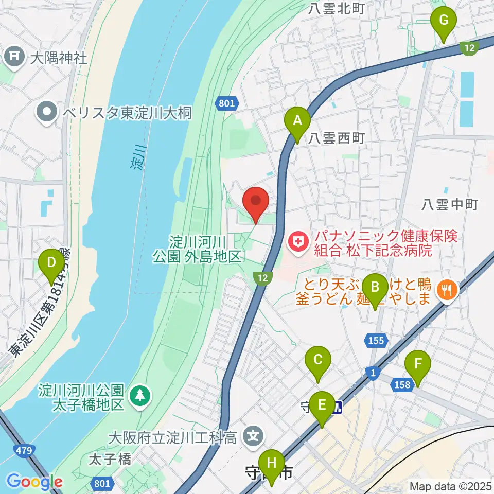 かわの音楽教室周辺のコンビニエンスストア一覧地図