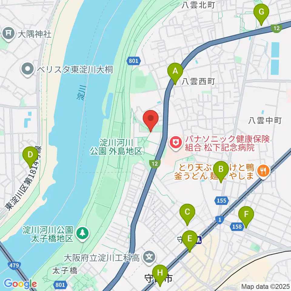 かわの音楽教室周辺のコンビニエンスストア一覧地図