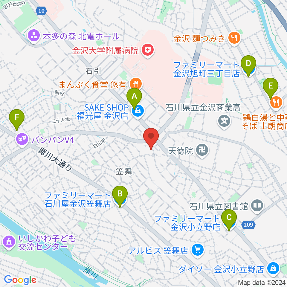 アマルナミュージックスタジオ周辺のコンビニエンスストア一覧地図