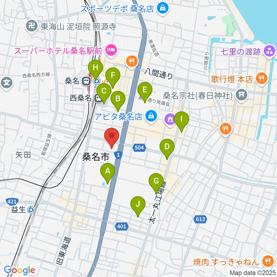 ミュージックショップハマダ周辺のコンビニエンスストア一覧地図