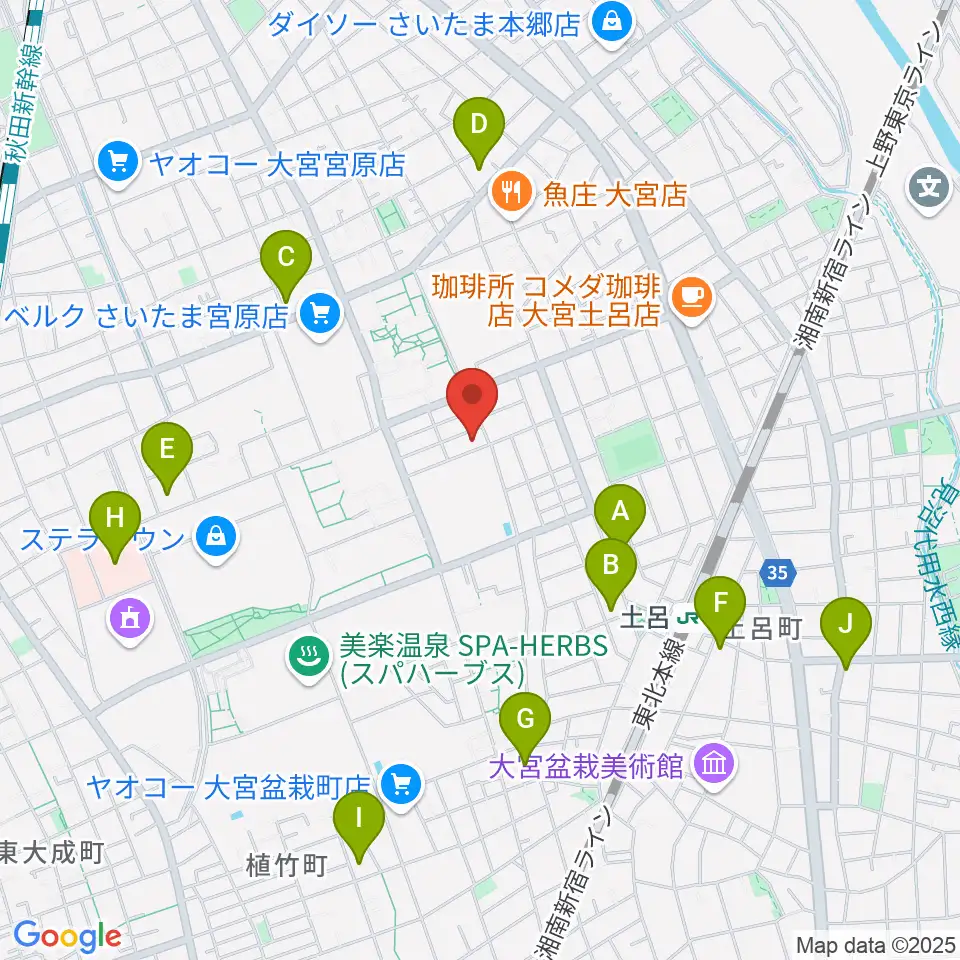 イプシロン・ピアノクラブ周辺のコンビニエンスストア一覧地図