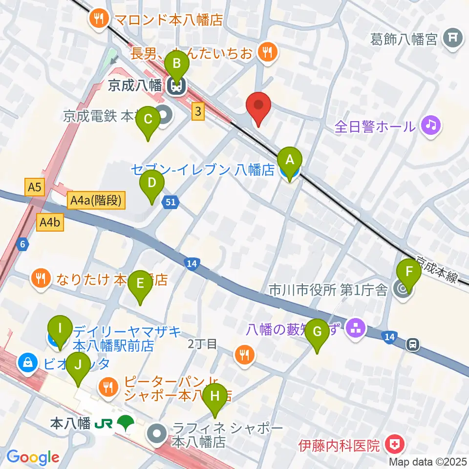KSP音楽教室周辺のコンビニエンスストア一覧地図