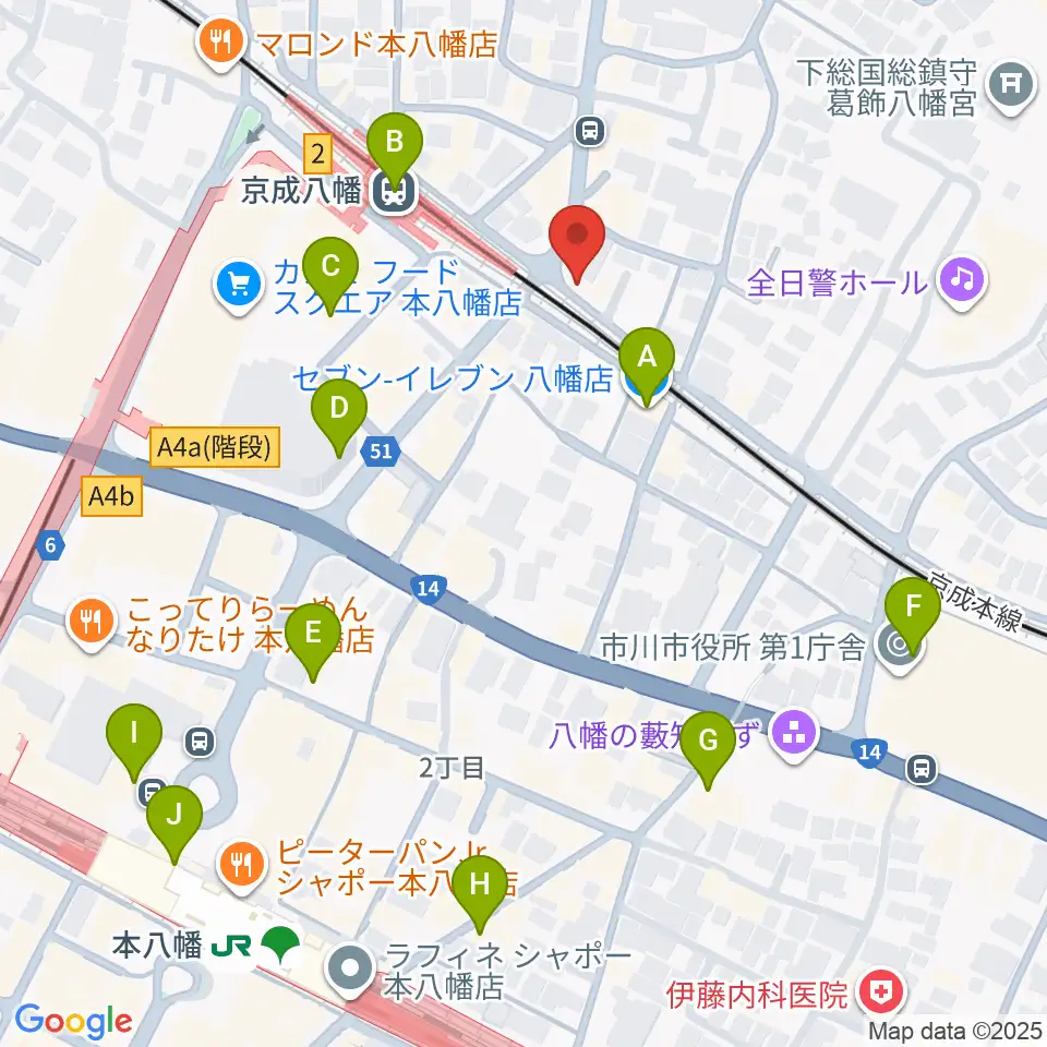 KSP音楽教室周辺のコンビニエンスストア一覧地図