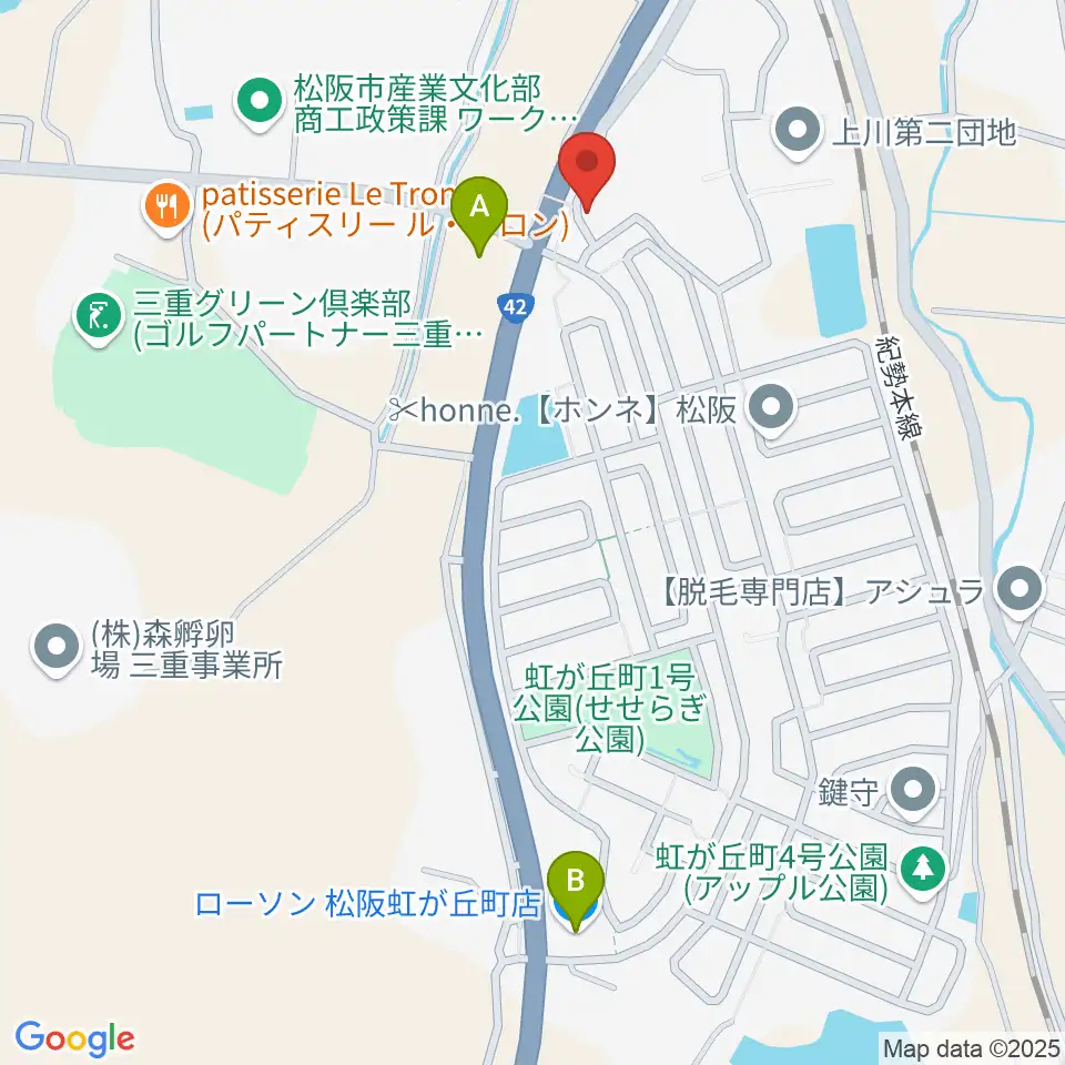 タックガッキ音楽教室周辺のコンビニエンスストア一覧地図