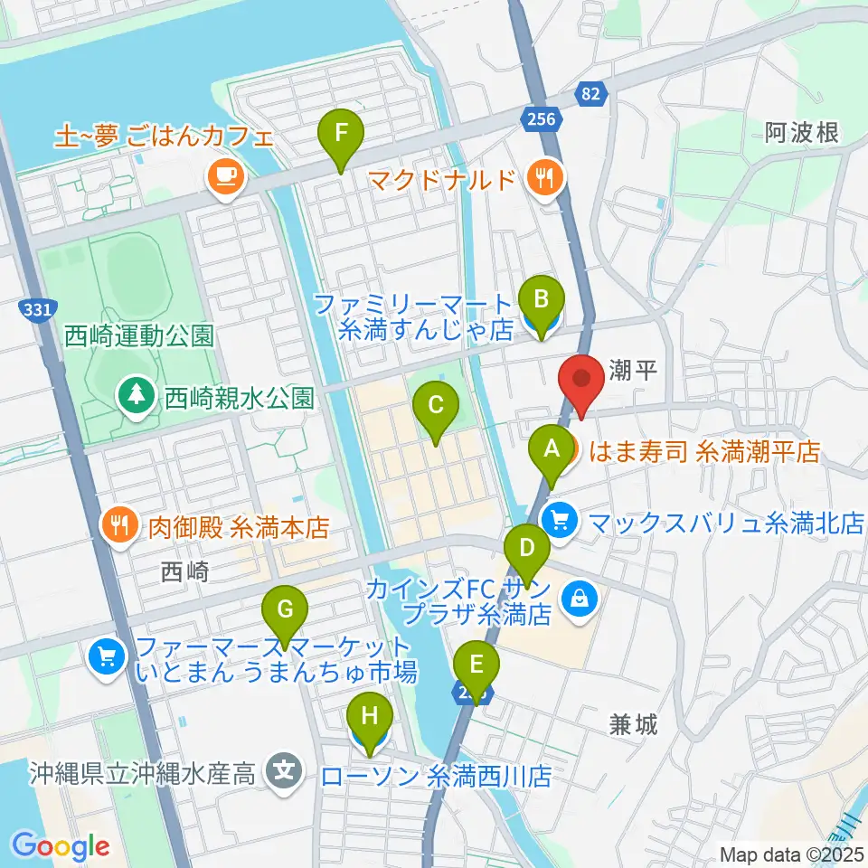 フリューゲル音楽教室周辺のコンビニエンスストア一覧地図