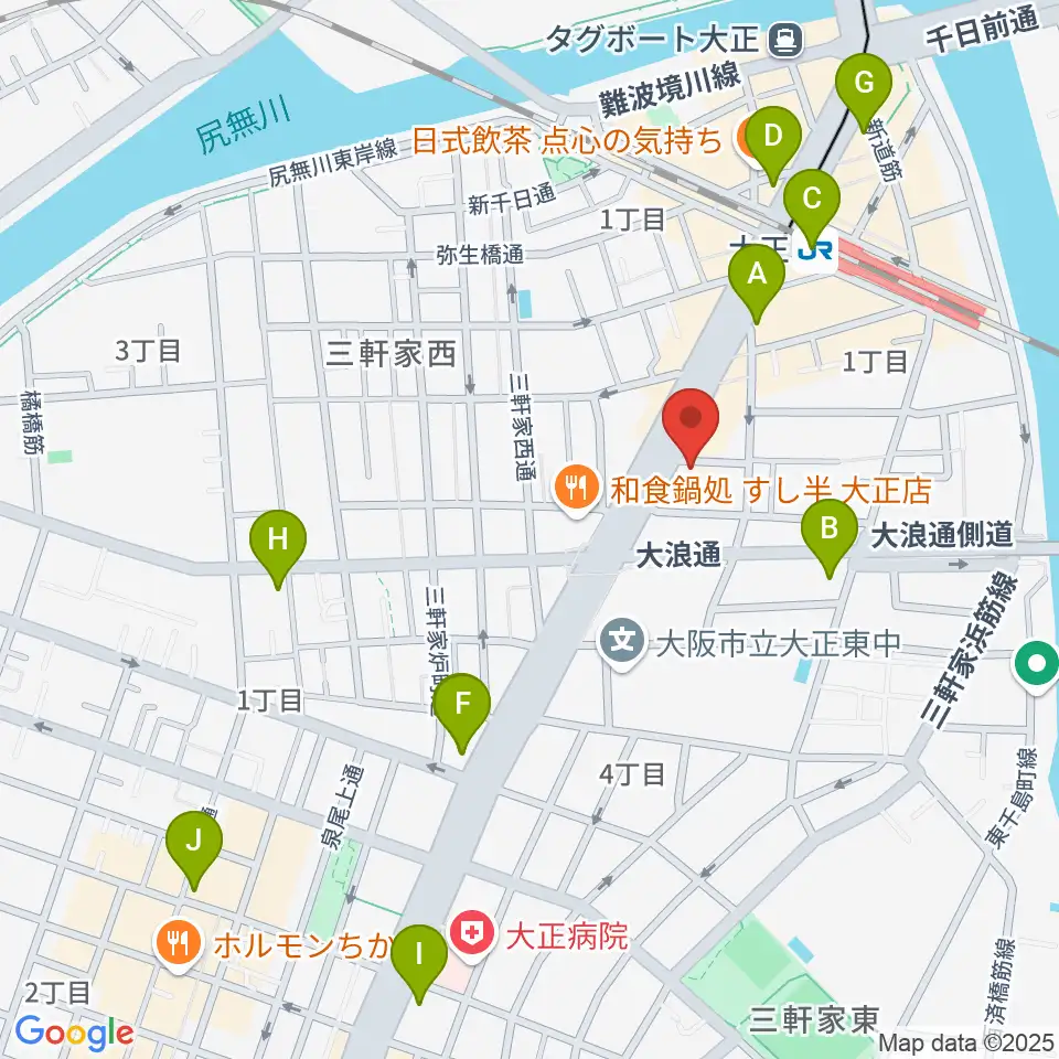アバロンスパイラル周辺のコンビニエンスストア一覧地図