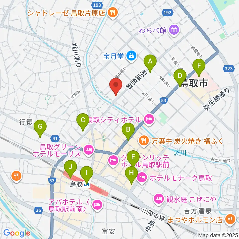 アコヤ楽器店 本店周辺のコンビニエンスストア一覧地図