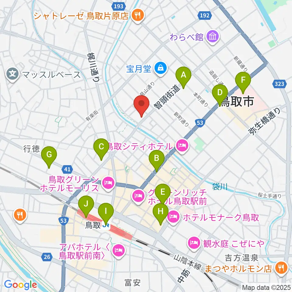 アコヤ楽器店 本店周辺のコンビニエンスストア一覧地図