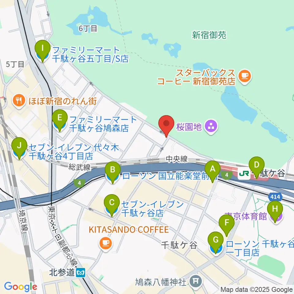 イル・ヴィオリーノ・マジコ周辺のコンビニエンスストア一覧地図