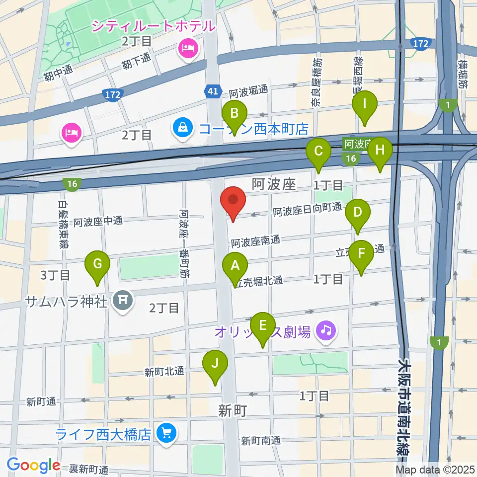 プラスエムレッスン周辺のコンビニエンスストア一覧地図