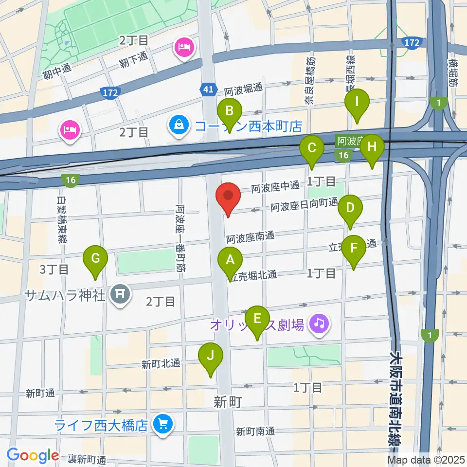 プラスエムレッスン周辺のコンビニエンスストア一覧地図