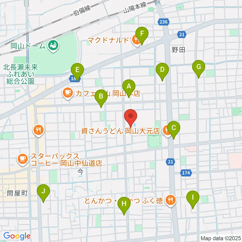 音楽工房アンダンテ周辺のコンビニエンスストア一覧地図