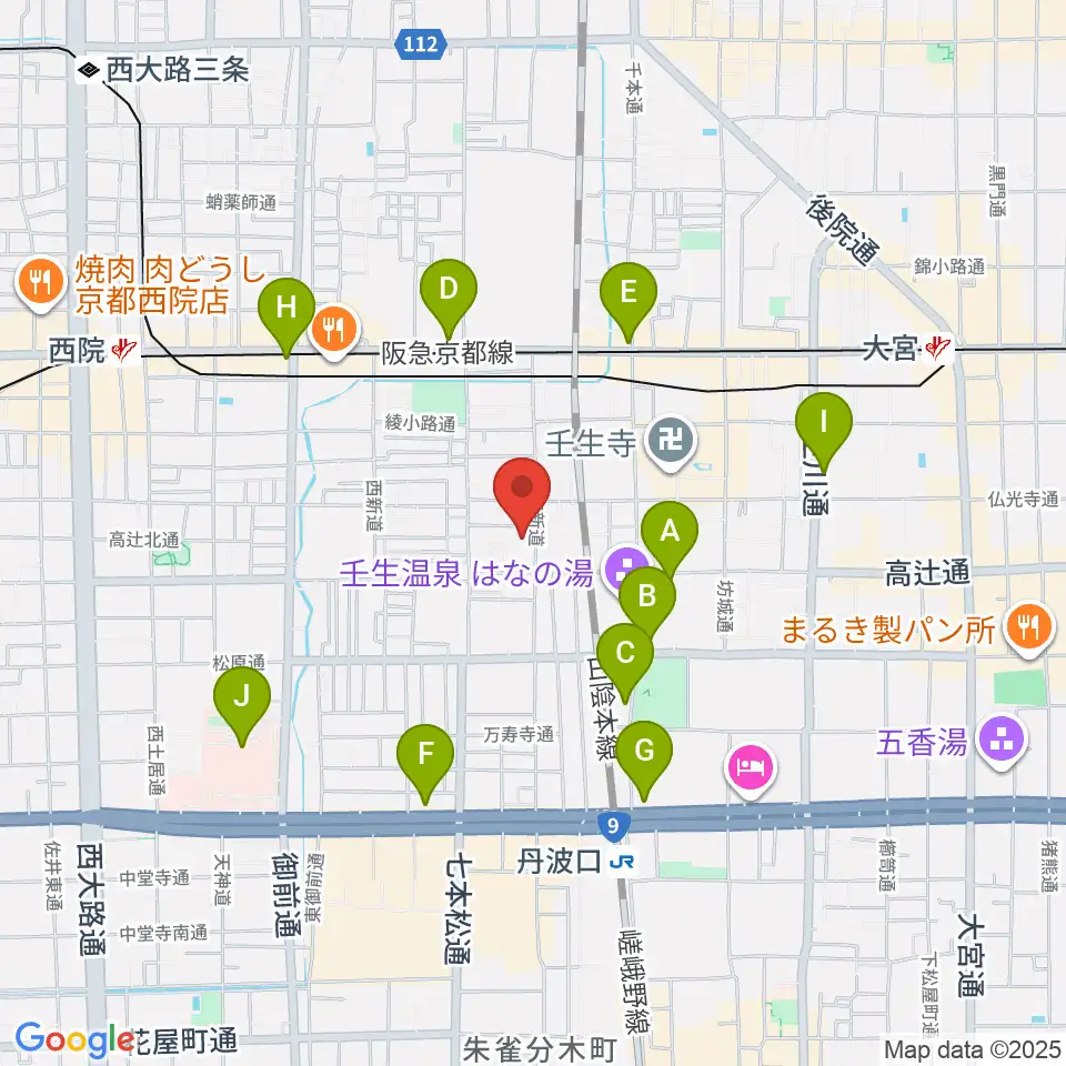 たけいち音楽教室周辺のコンビニエンスストア一覧地図