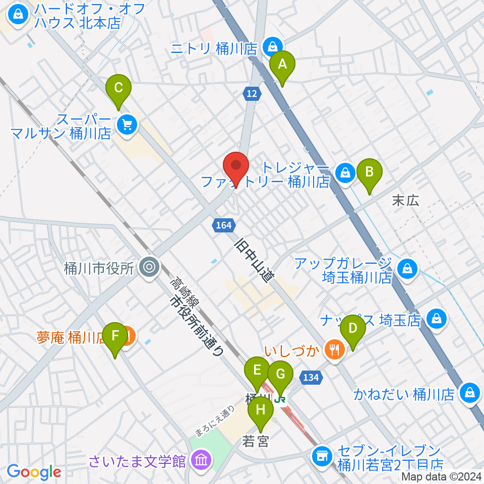 エチュード音楽教室周辺のコンビニエンスストア一覧地図