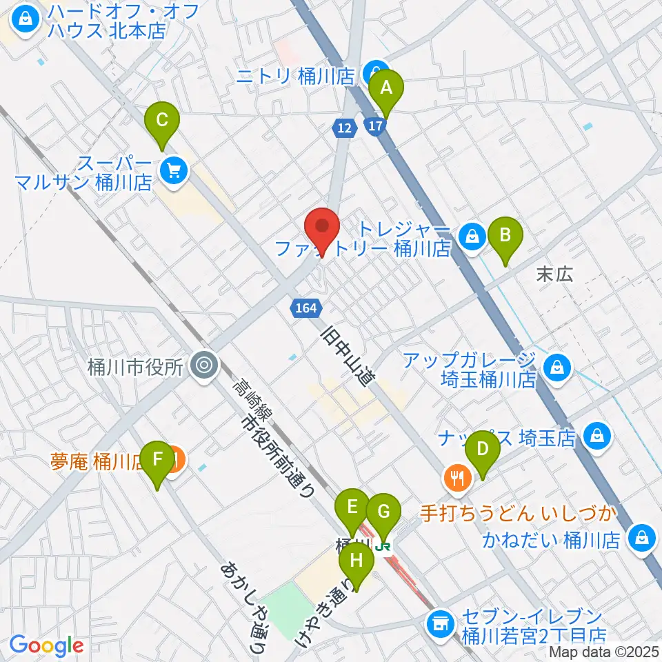 エチュード音楽教室周辺のコンビニエンスストア一覧地図