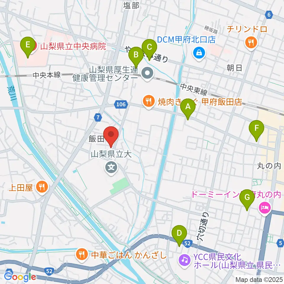 ぱる音楽教室周辺のコンビニエンスストア一覧地図