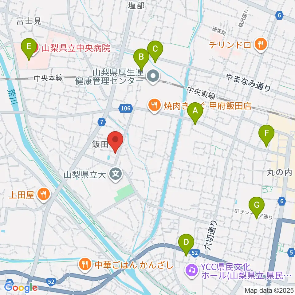 ぱる音楽教室周辺のコンビニエンスストア一覧地図