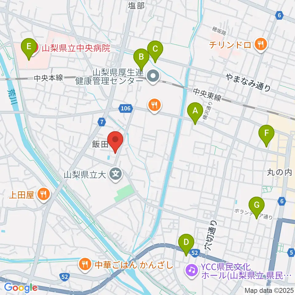 ぱる音楽教室周辺のコンビニエンスストア一覧地図