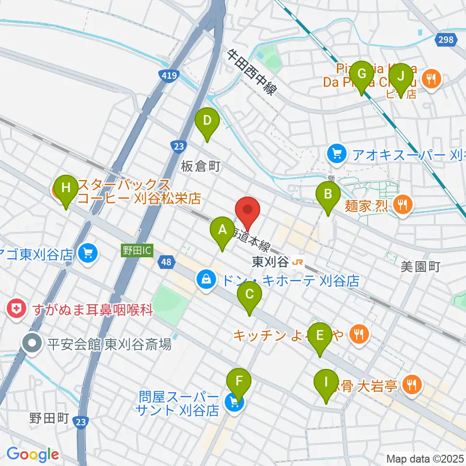 スタジオエチュード刈谷店周辺のコンビニエンスストア一覧地図