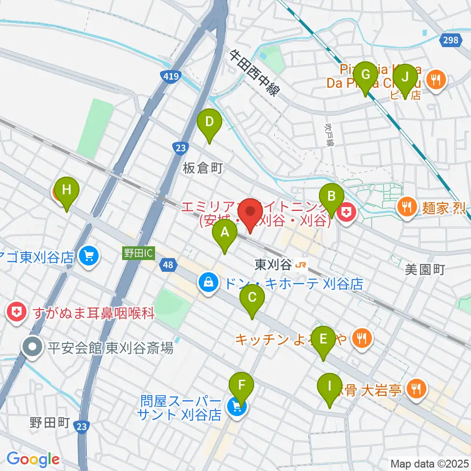 スタジオエチュード刈谷店周辺のコンビニエンスストア一覧地図