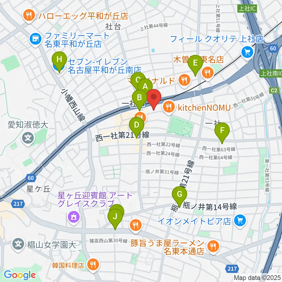 マミ・アートミュージック周辺のコンビニエンスストア一覧地図
