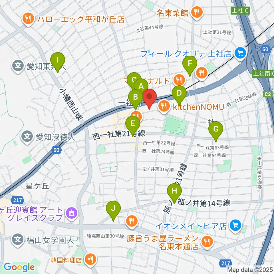 マミ・アートミュージック周辺のコンビニエンスストア一覧地図