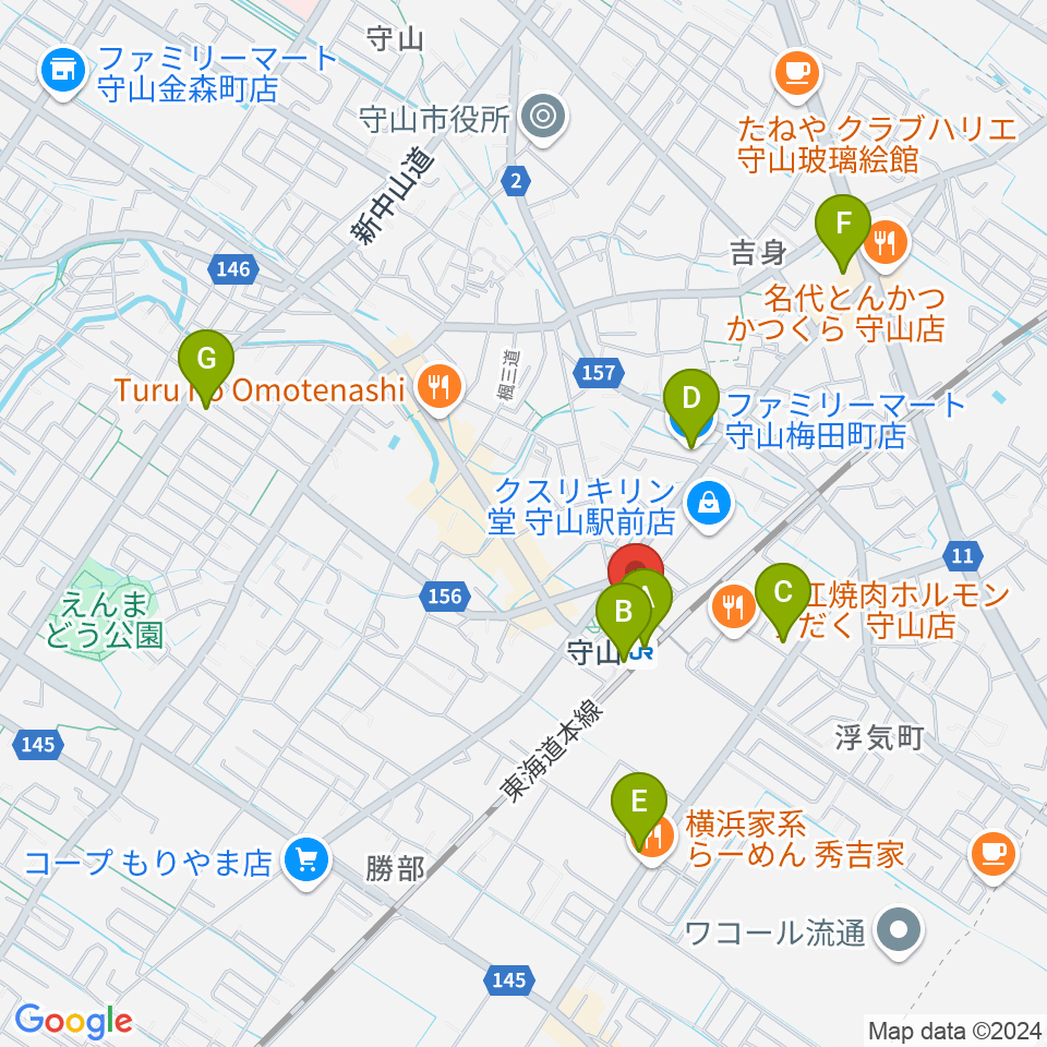 ハーモニー・ミュージック・スタジオ周辺のコンビニエンスストア一覧地図