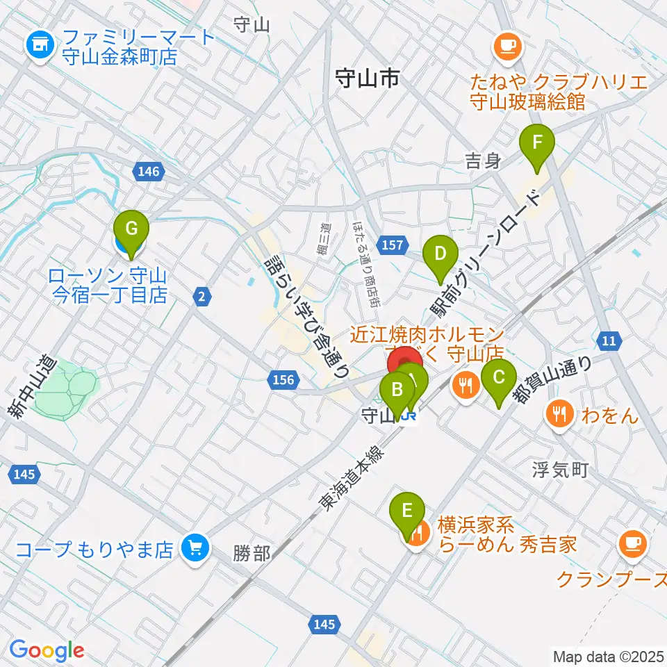 ハーモニー・ミュージック・スタジオ周辺のコンビニエンスストア一覧地図